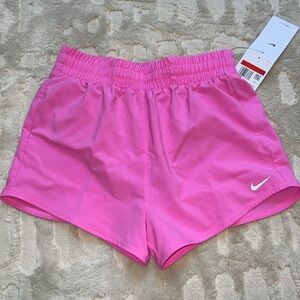 Nike One Loose Fit shorts nwt L 14-16 playful pink